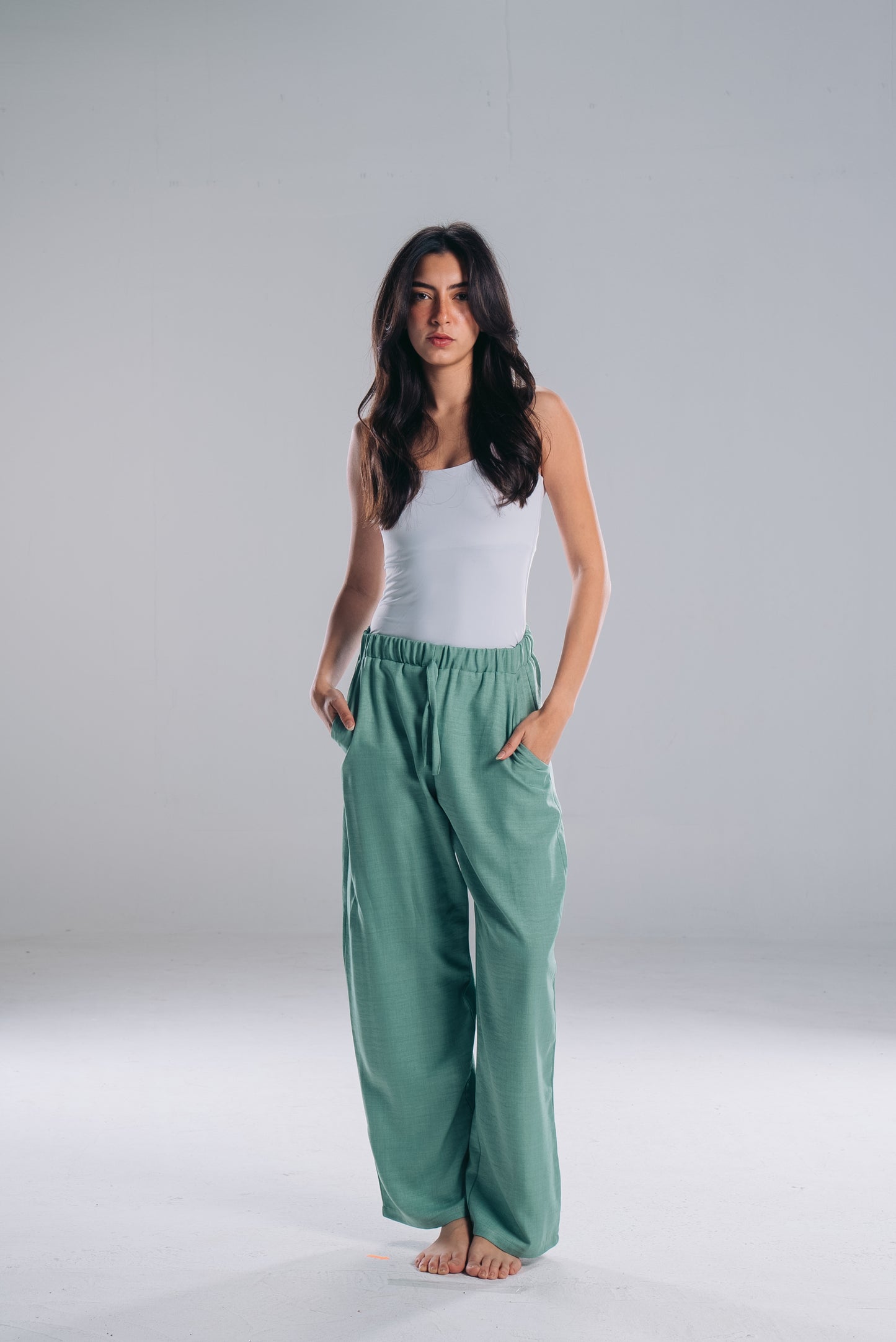 Straight Fit pants in Green