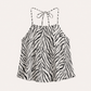 Zebra Print Halter Top