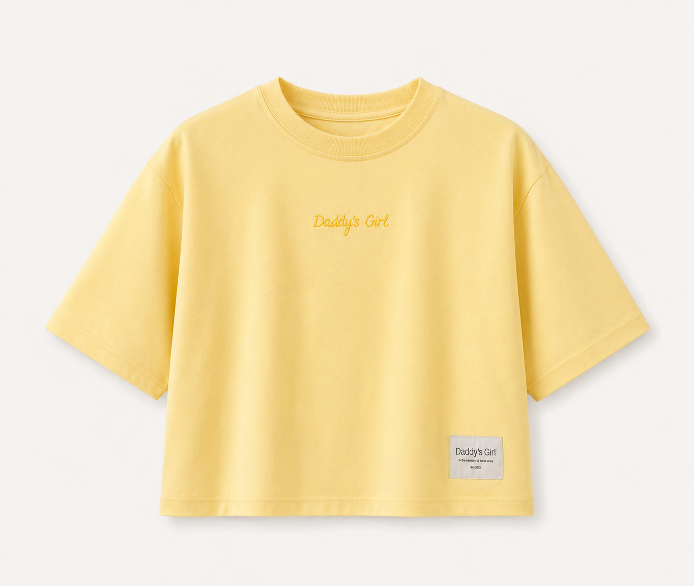 "Daddy's Girl" Crop Top in Yellow