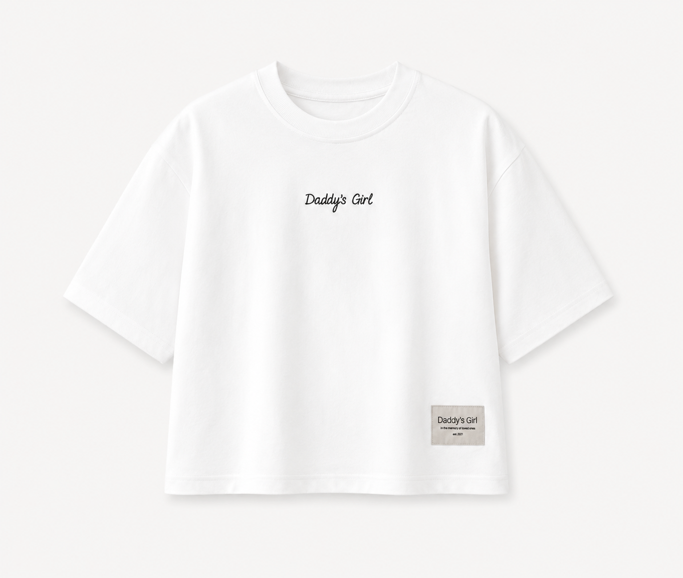 "Daddy's Girl" T-shirt in White