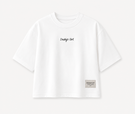 "Daddy's Girl" T-shirt in White