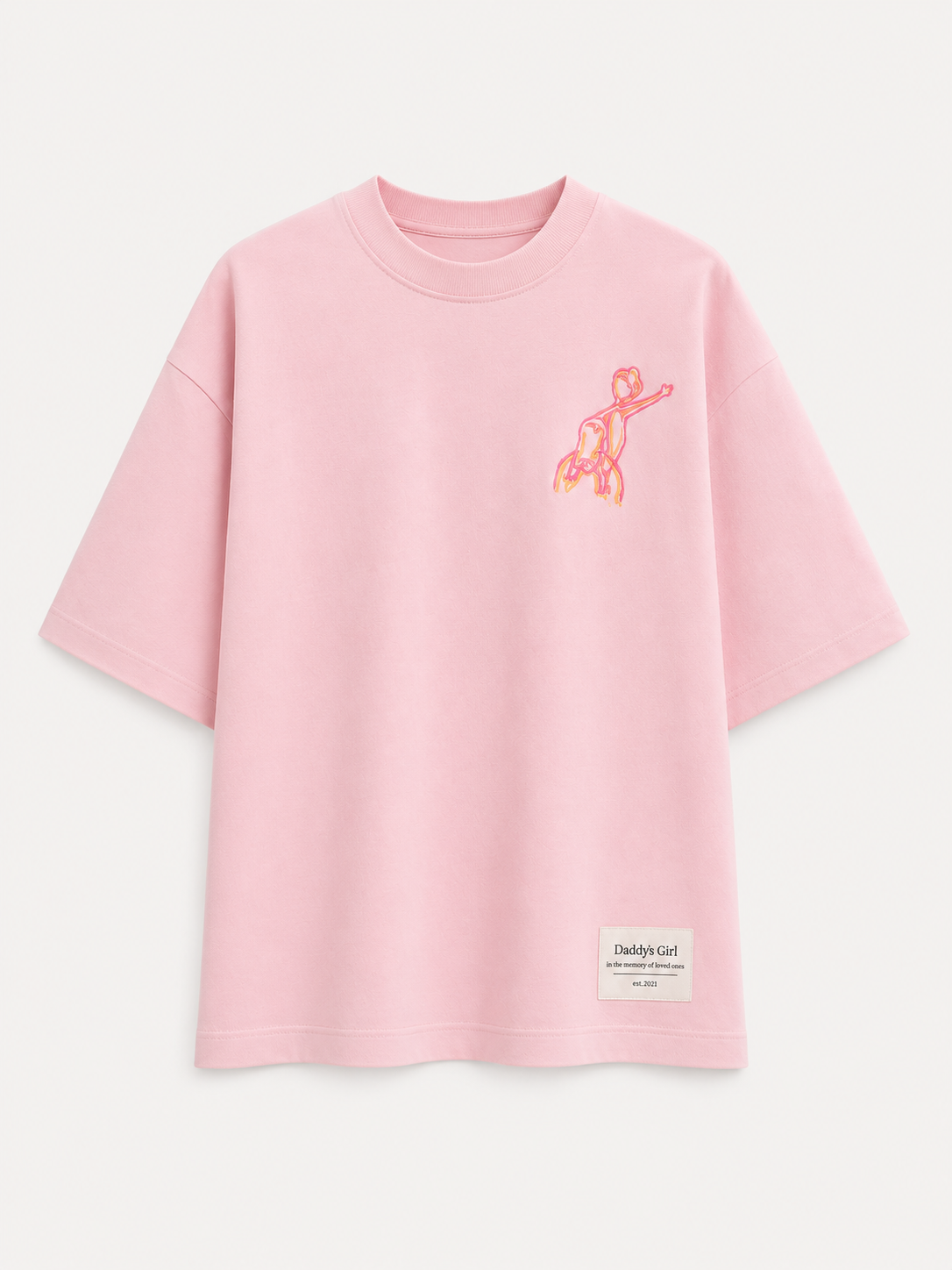 Dad, I love you” T-shirt in Pink