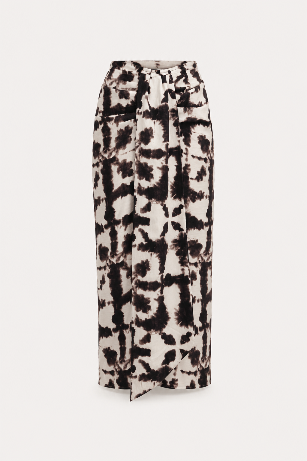 Tie-Dye Linen Maxi Skirt