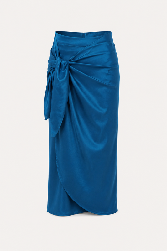 Wrapped in Style Skirt in Teal