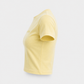 Signature "Daddy's Girl" Embroidered Cropped T-Shirt in Yellow