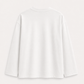 Signature "Bent Abouha" Embriodery Long Sleeve T-shirt in White