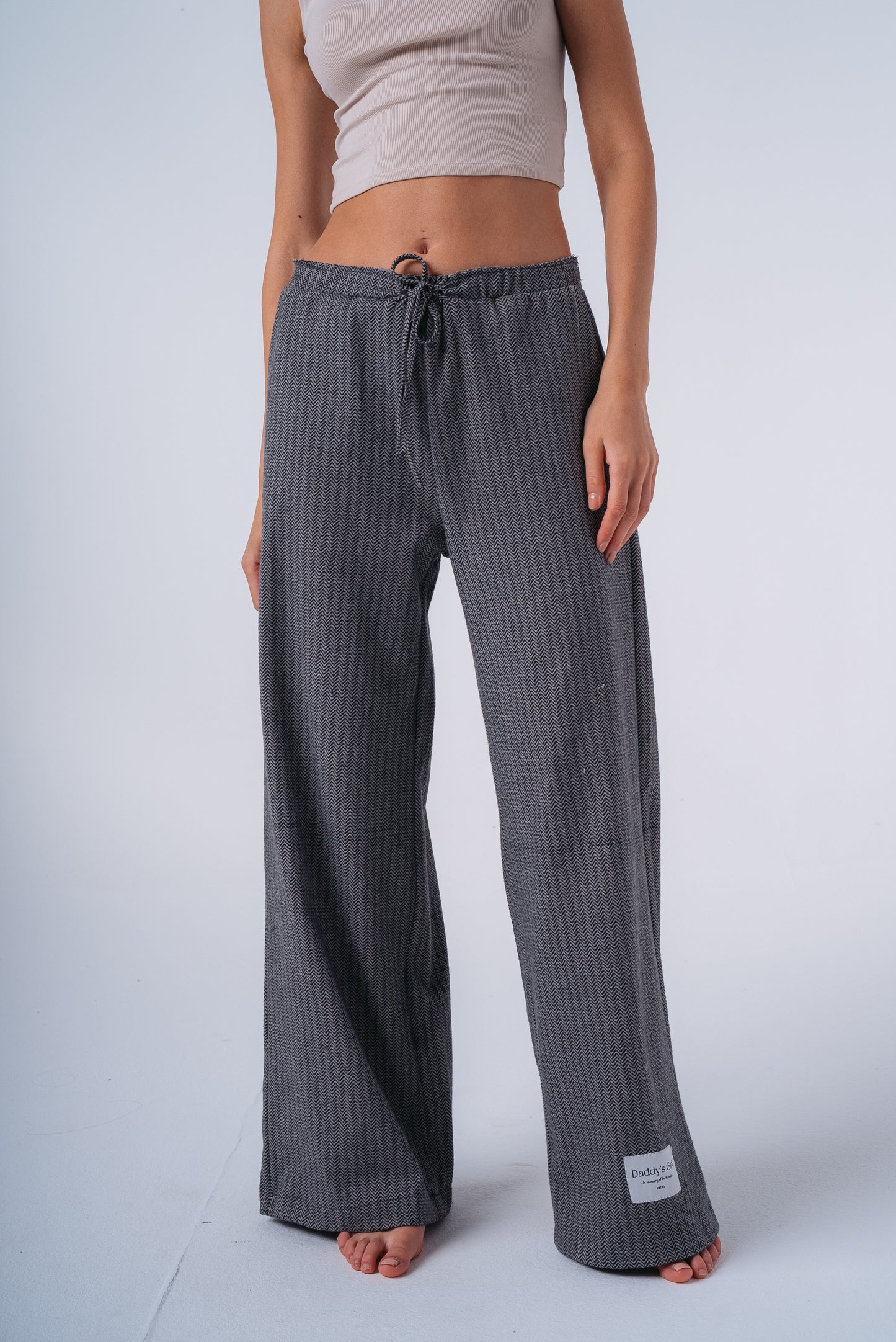 Wide-Leg Pants with Waistband