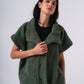 Sleeveless Fur Vest in Dark Green