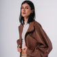 Biker Jacket in Brown