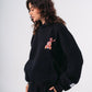 Daddy's Girl Back Hoodie in Black