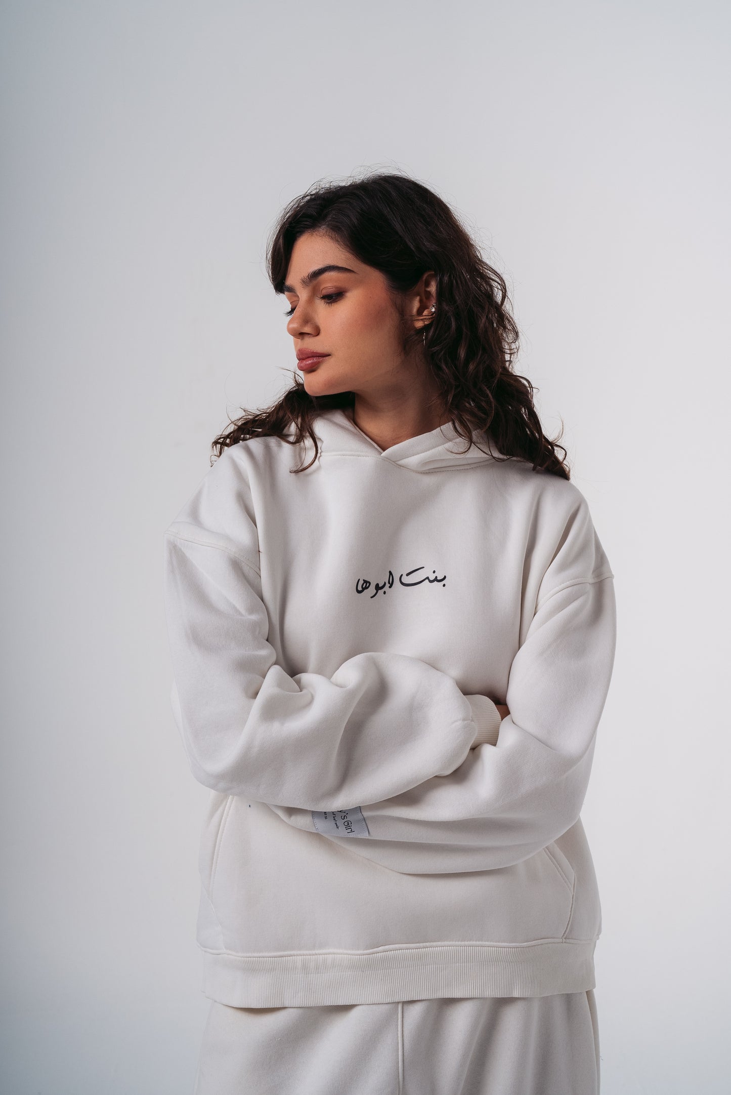 Dear Dad Hoodie in White