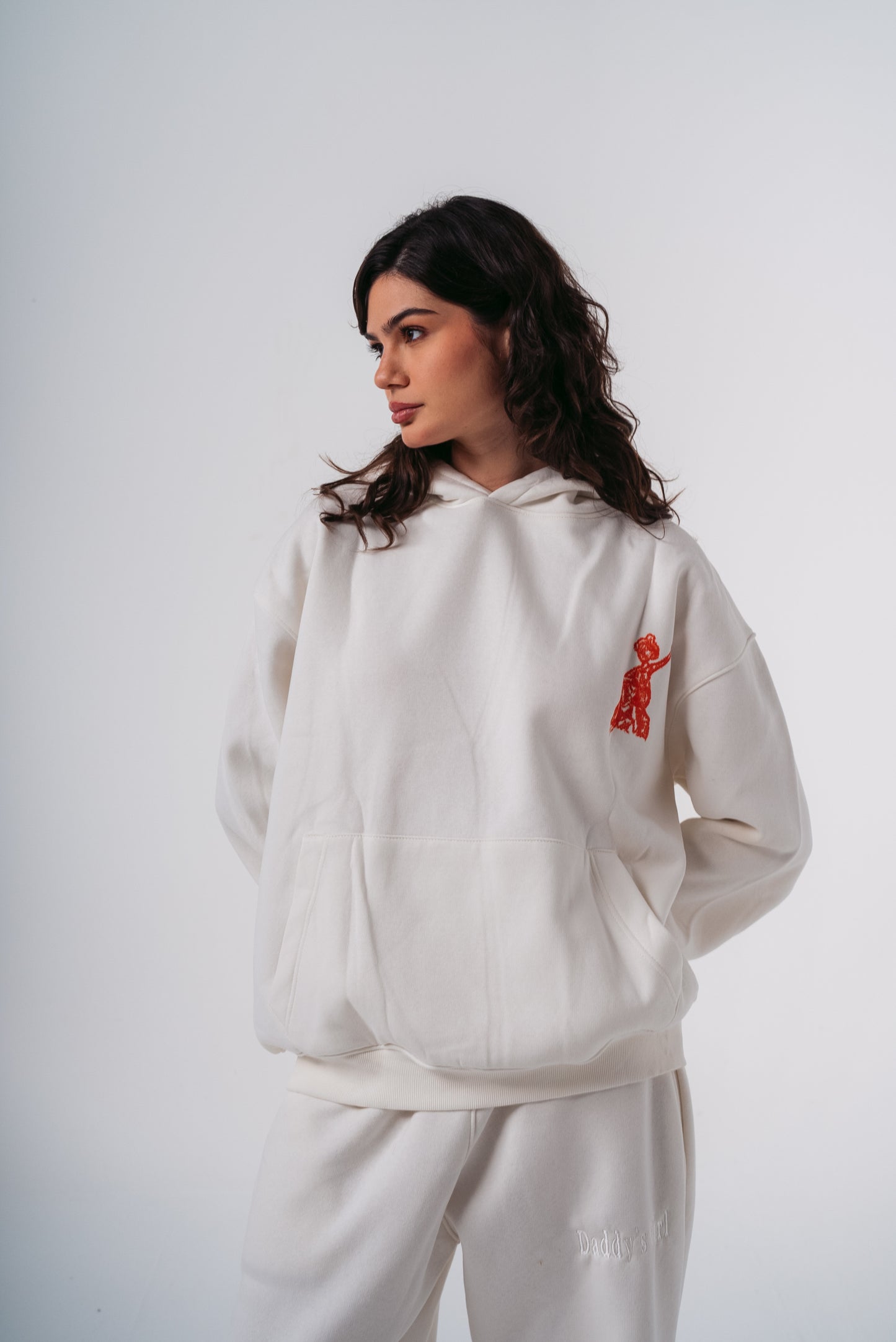 Unlock the Story of Two Hoodie in White