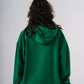 Basic Bent Abouha Hoodie in Green