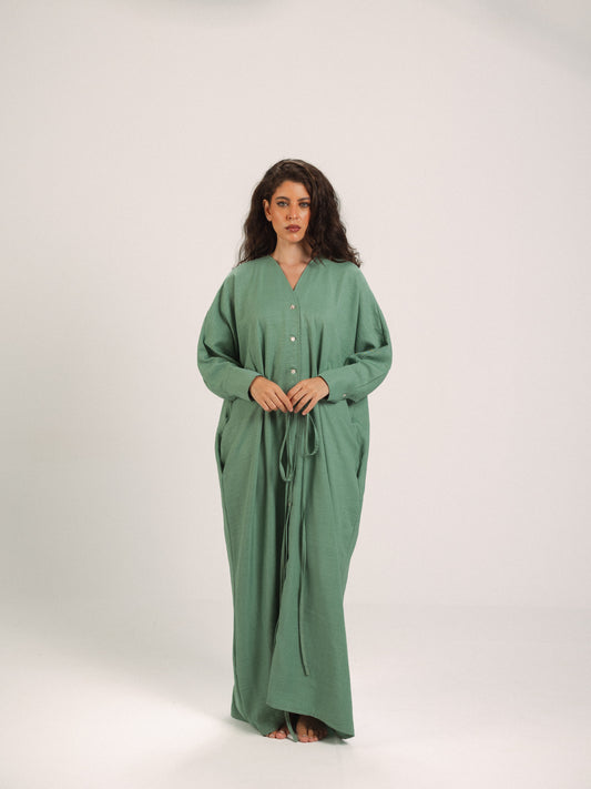 Tie-Waist Maxi Dress