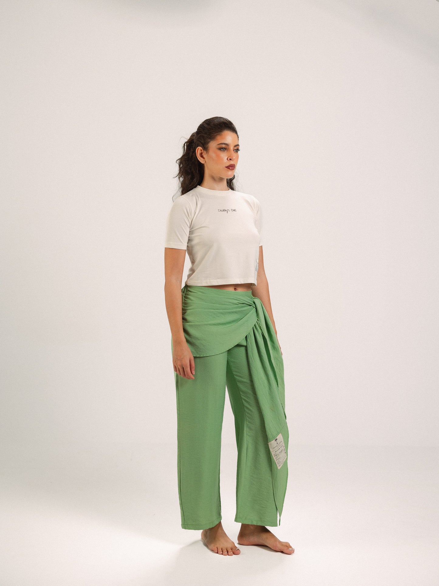 Wrap-Front Trousers