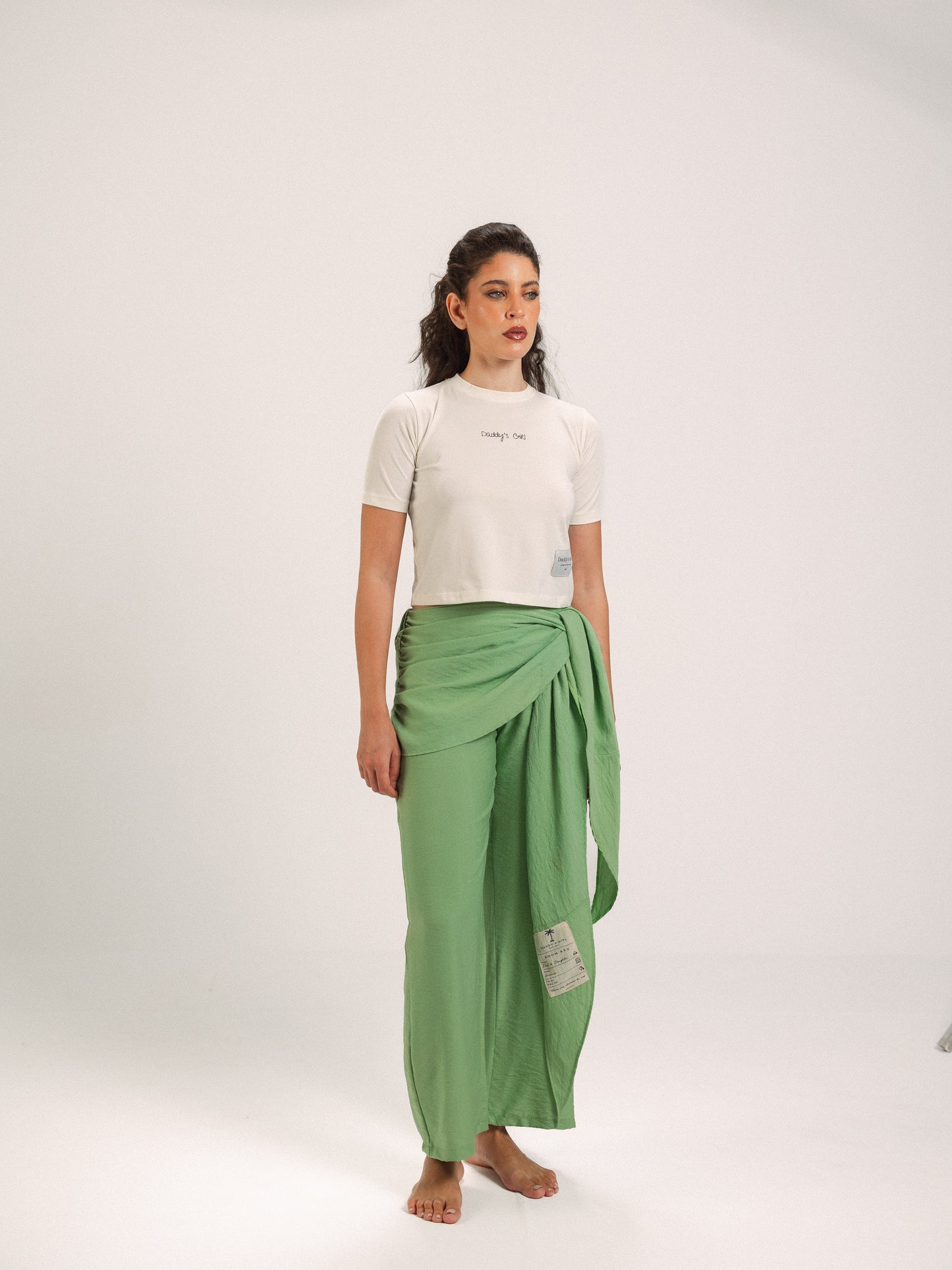 Wrap-Front Trousers