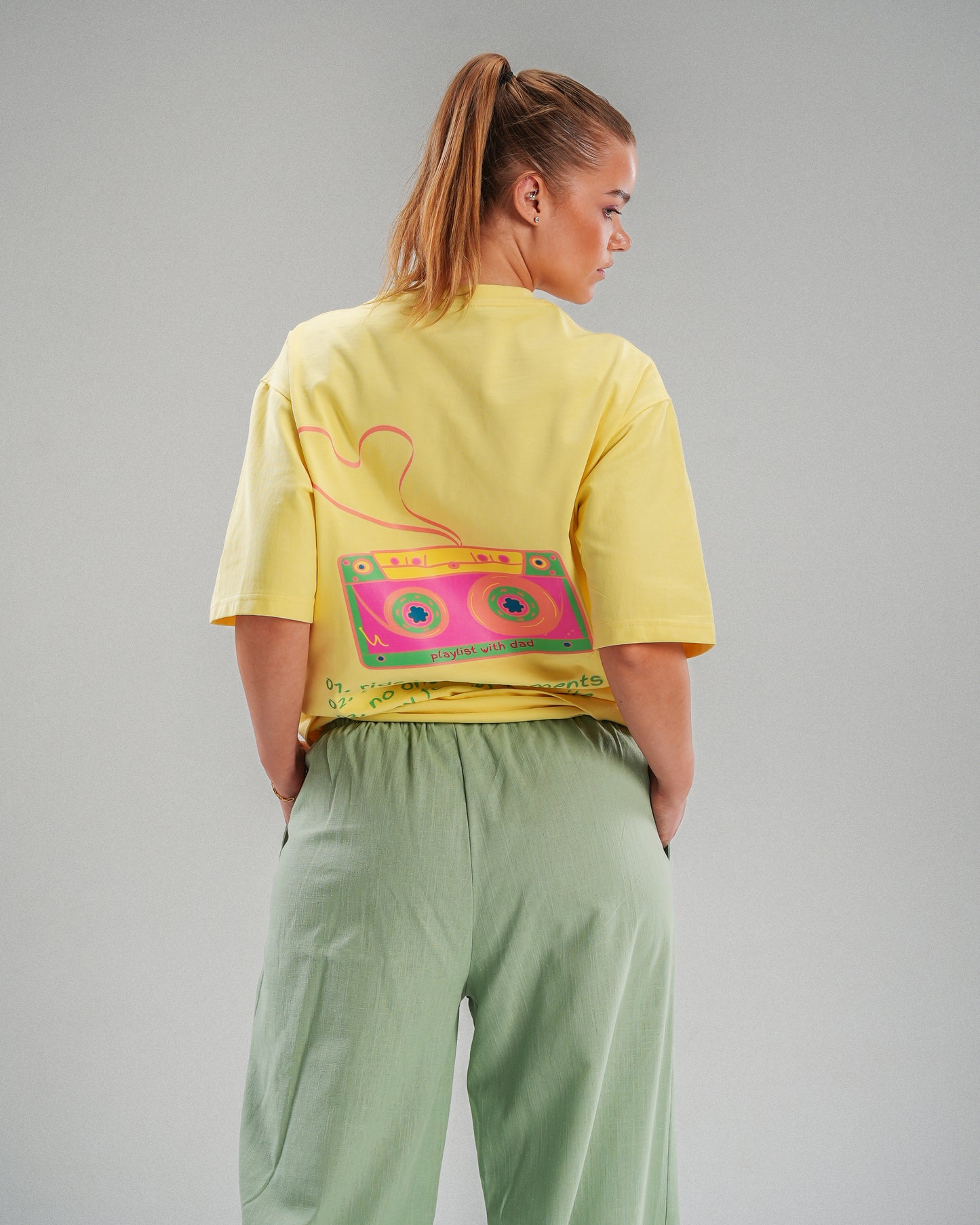 The Cassette T-shirt in Yellow