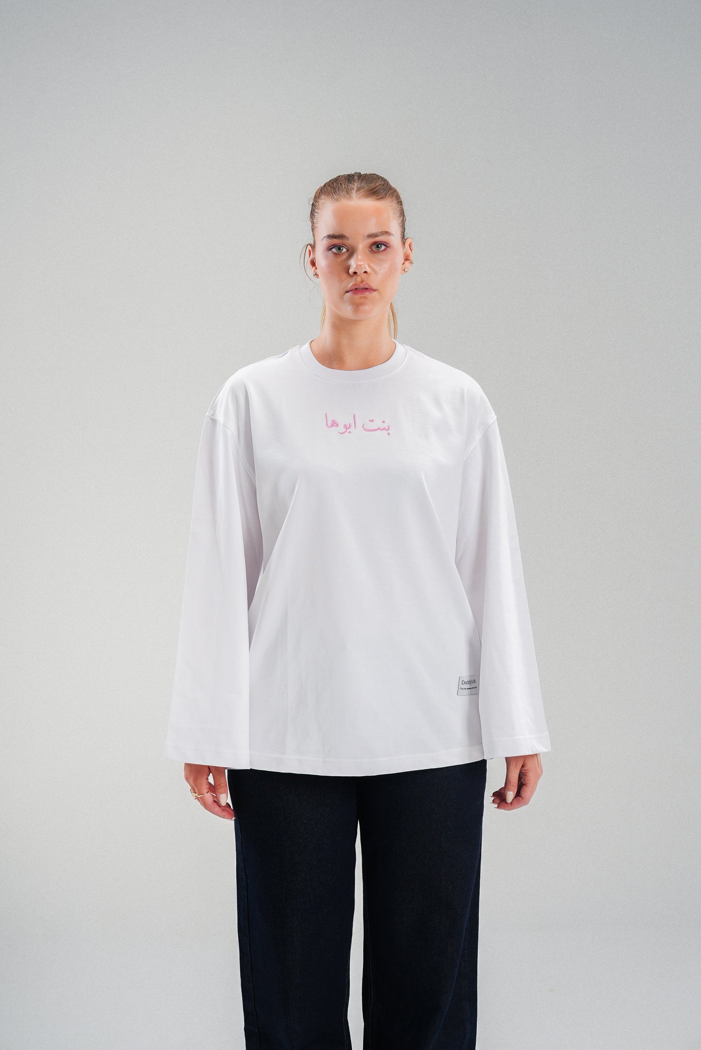 Bent Abouha Long Sleeve T-shirt in White