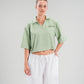 Daddy's Girl Cropped Chemise in Green