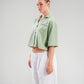 Daddy's Girl Cropped Chemise in Green