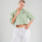 Daddy's Girl Cropped Chemise in Green