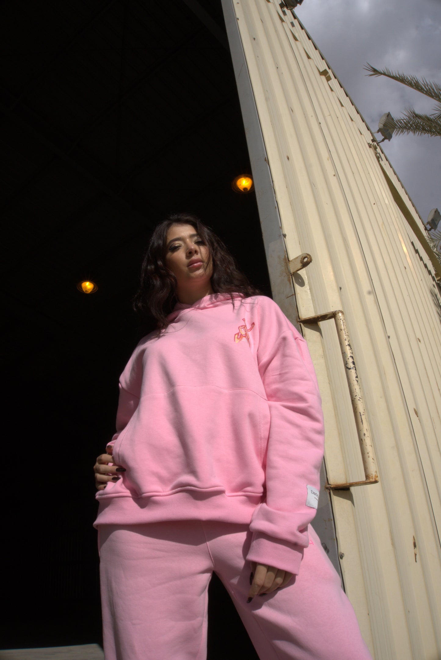 Daddy's Girl Back Hoodie in Pink