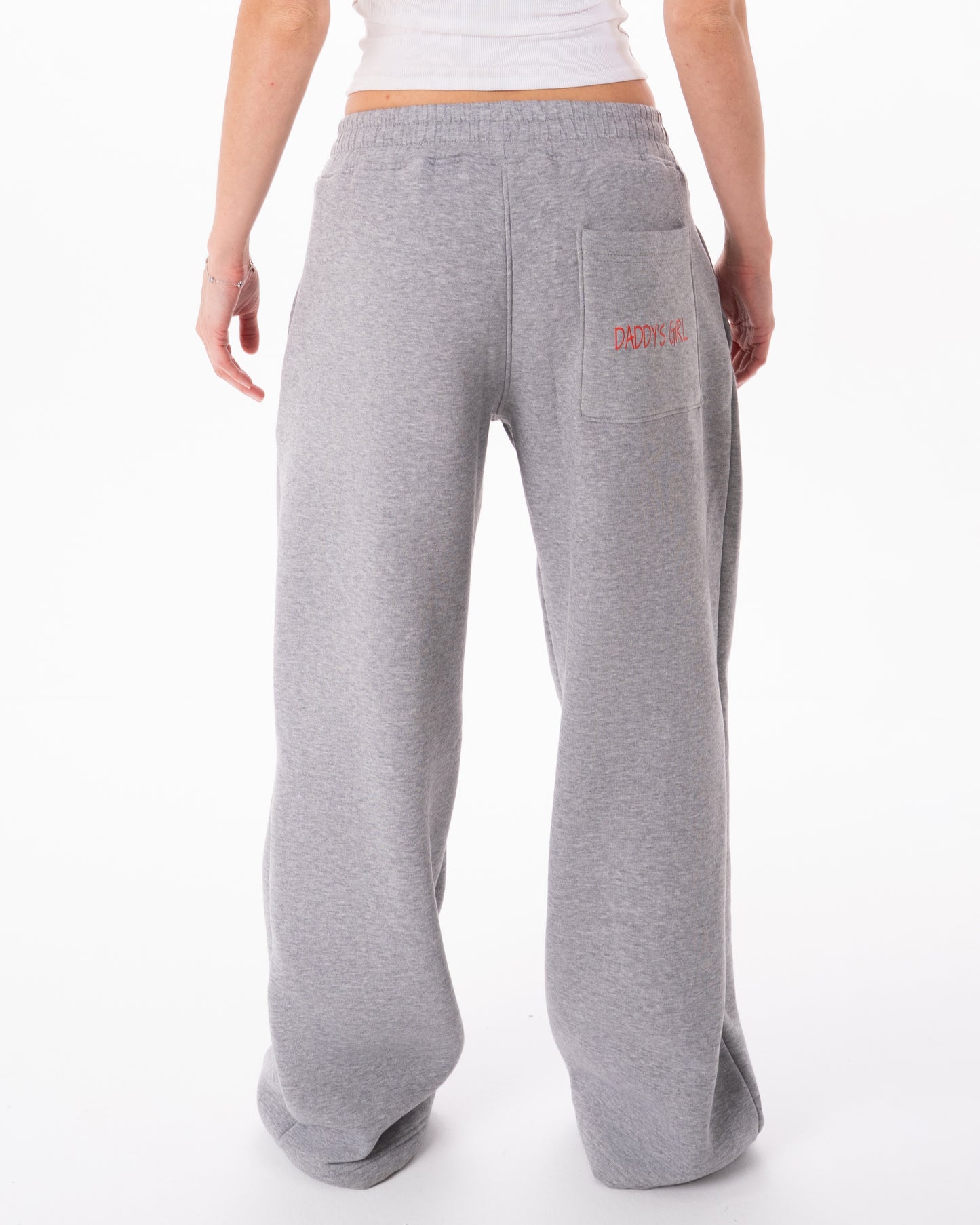 Wide-Leg Sweatpants in Grey