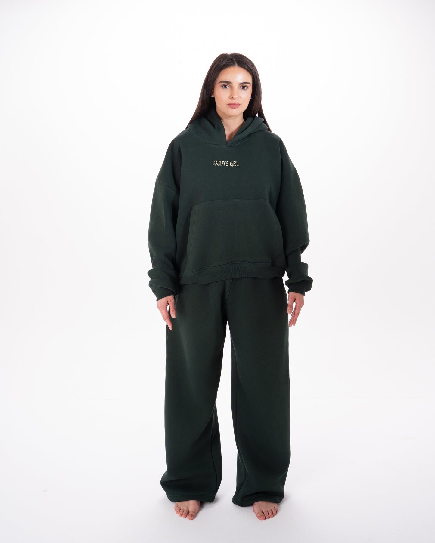 The Favorite Daughter Hoodie in Dark Green