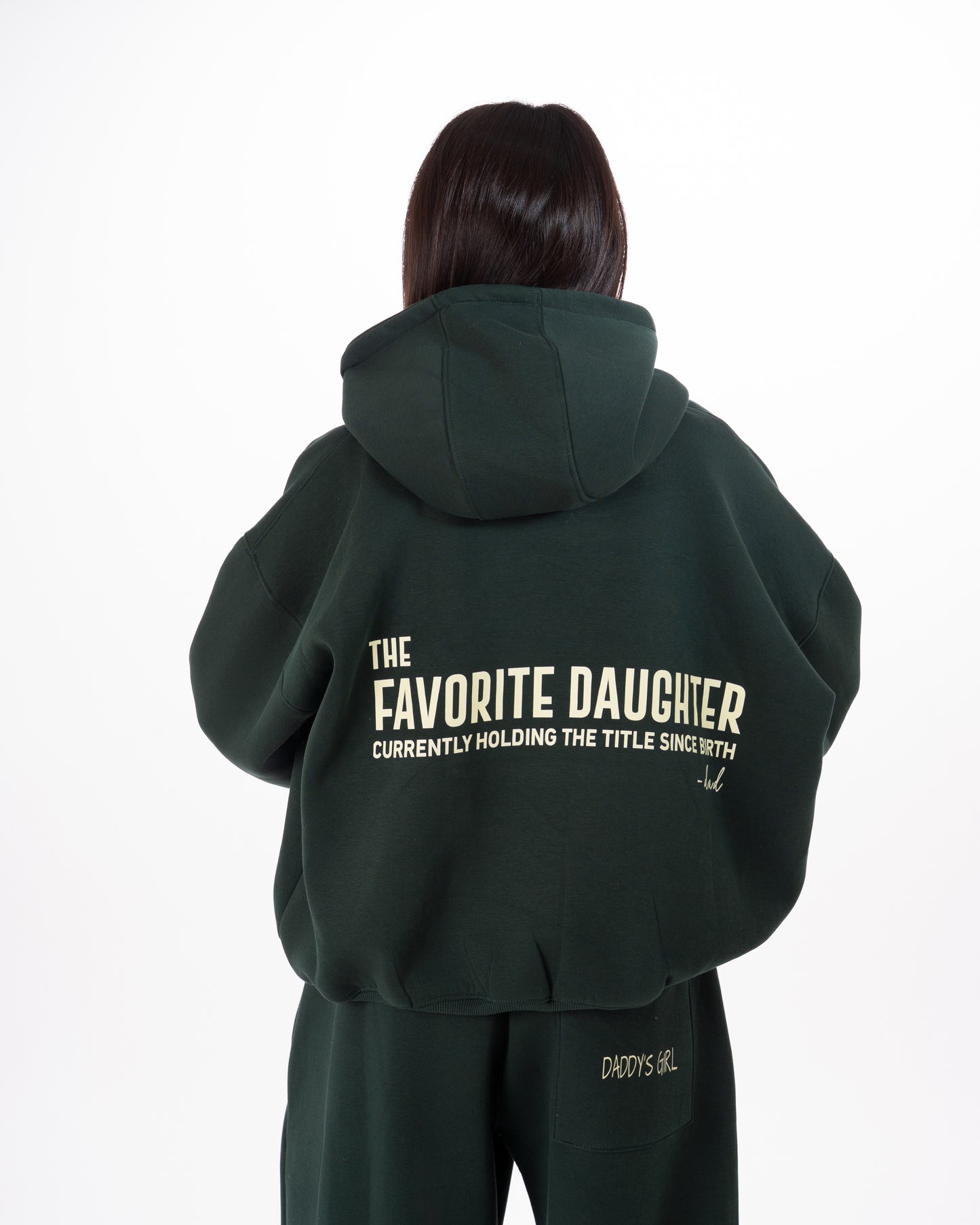 The Favorite Daughter Hoodie in Dark Green