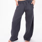 Wide-Leg Sweatpants in  Dark Grey
