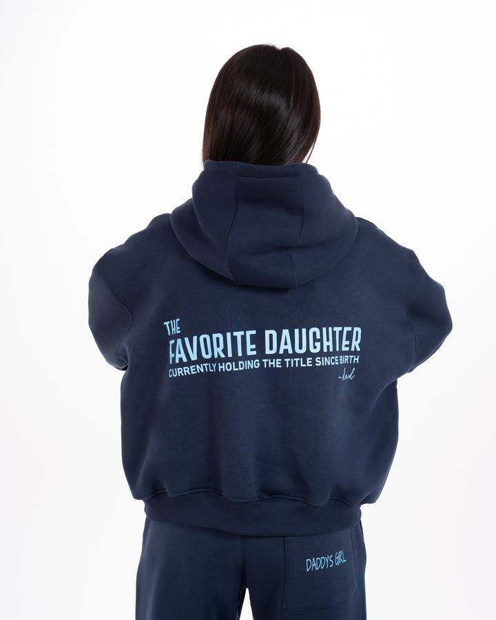 The Favorite Daughter Hoodie in Navy Blue