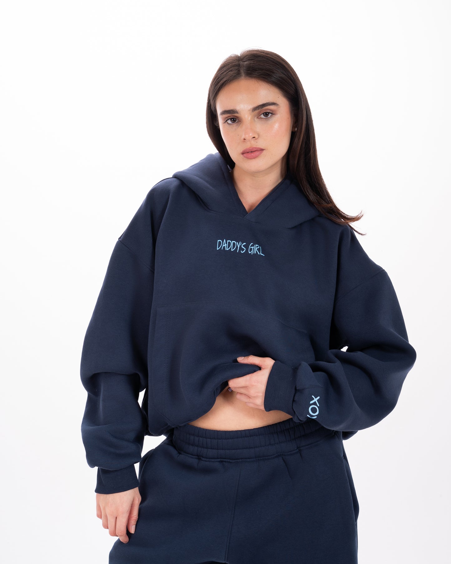 The Favorite Daughter Hoodie in Navy Blue