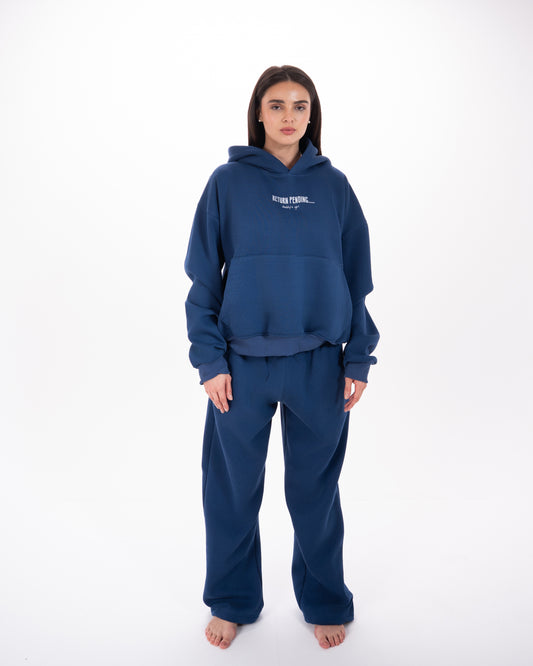 Wide-Leg Sweatpants in Blue