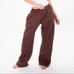 Wide-Leg Sweatpants in Brown