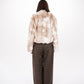 Checked Straight Fit Pants in Brown