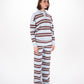 Striped Knit Pants in Blue