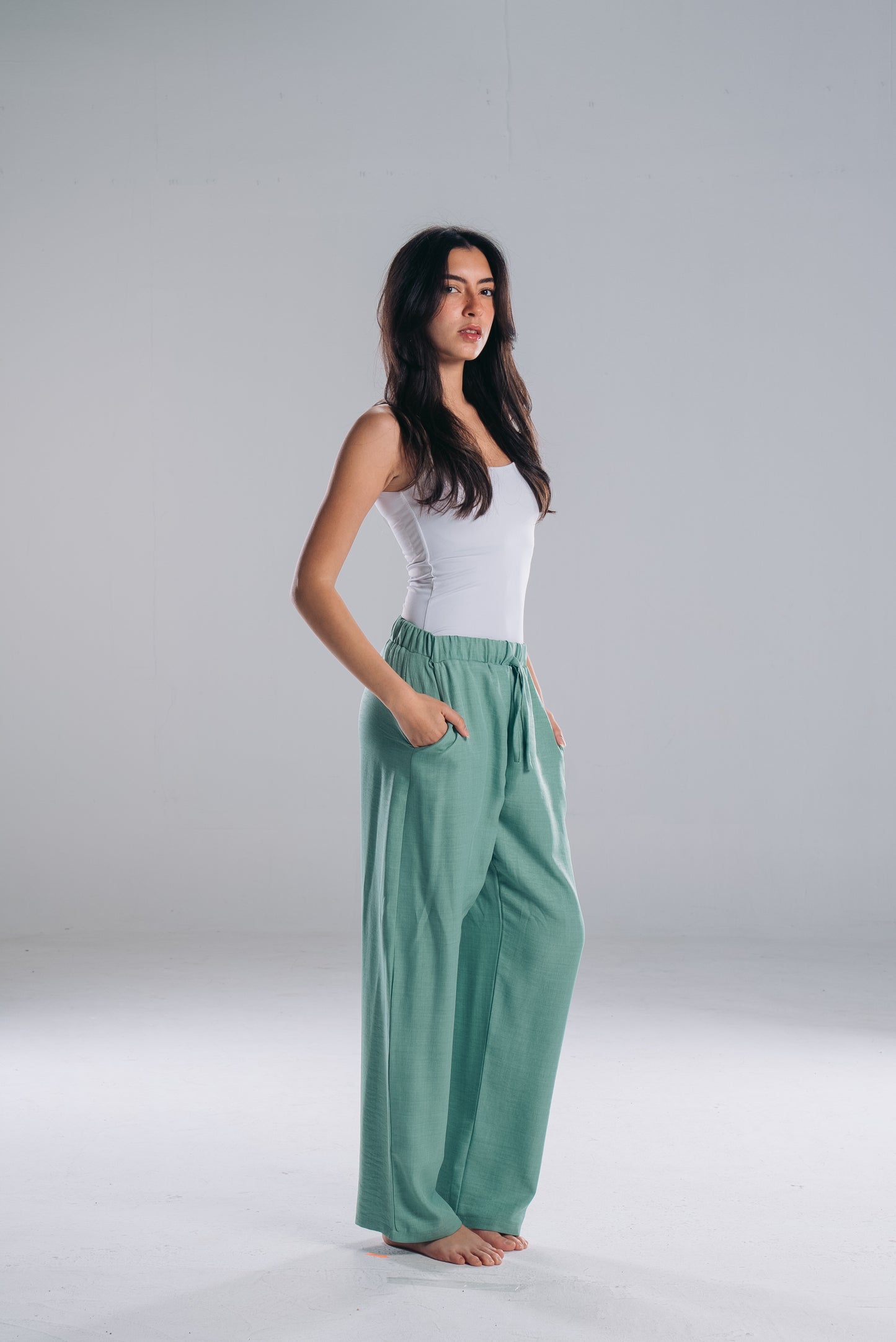 Straight Fit pants in Green