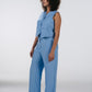 Blue Sleeveless Vest