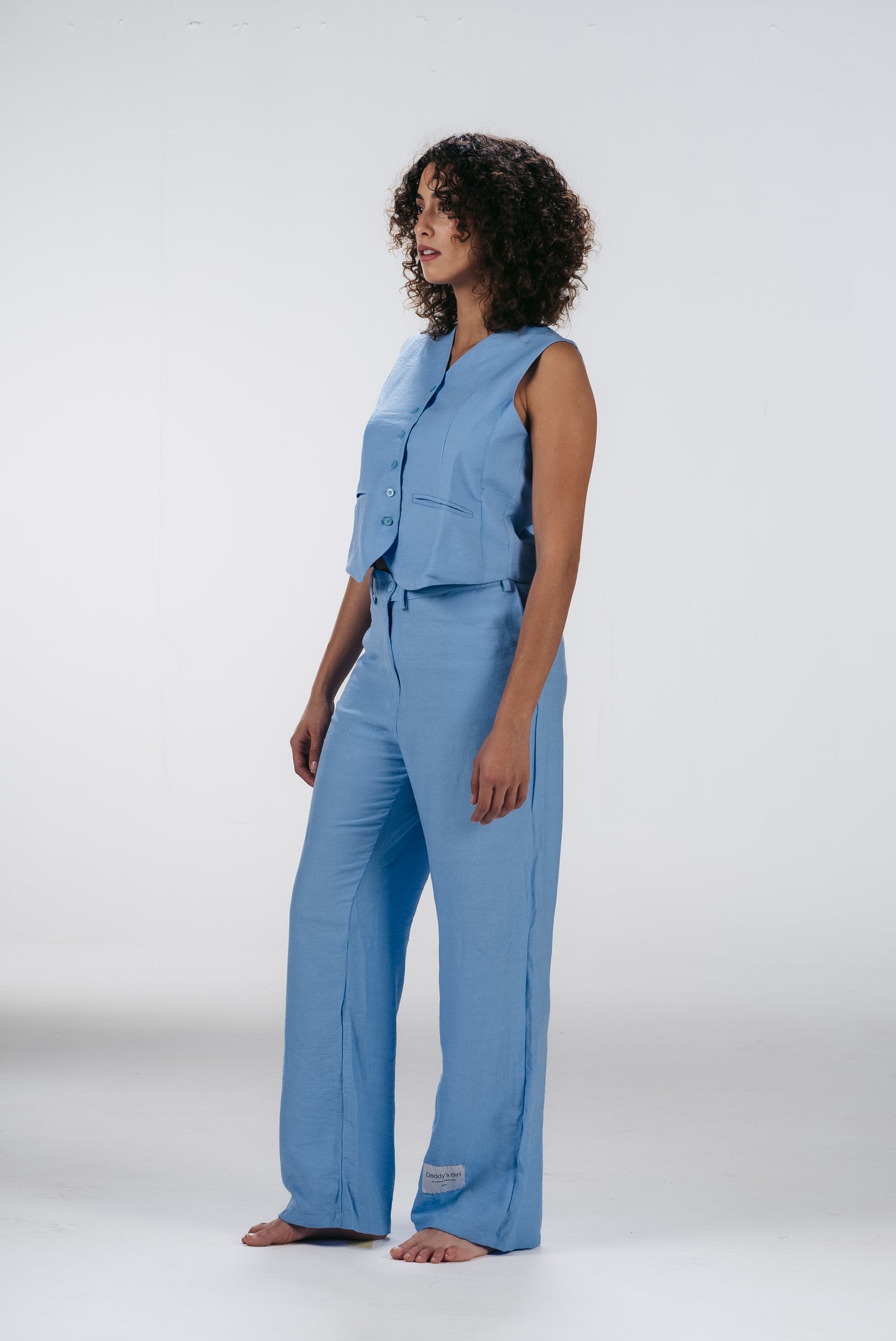 Blue Sleeveless Vest