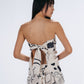 Strapless Open-back Top