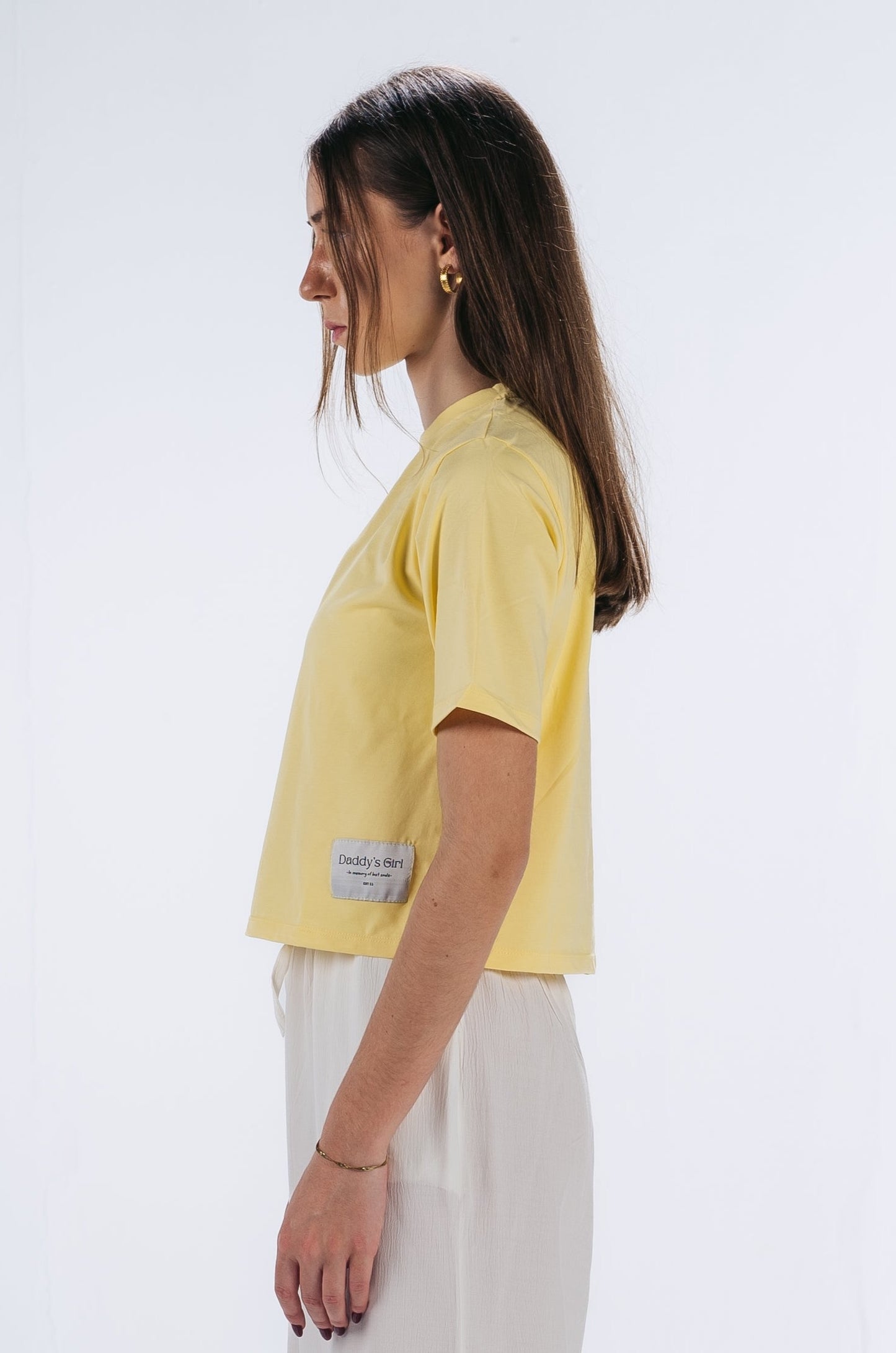 "Daddy's Girl" Crop Top in Yellow