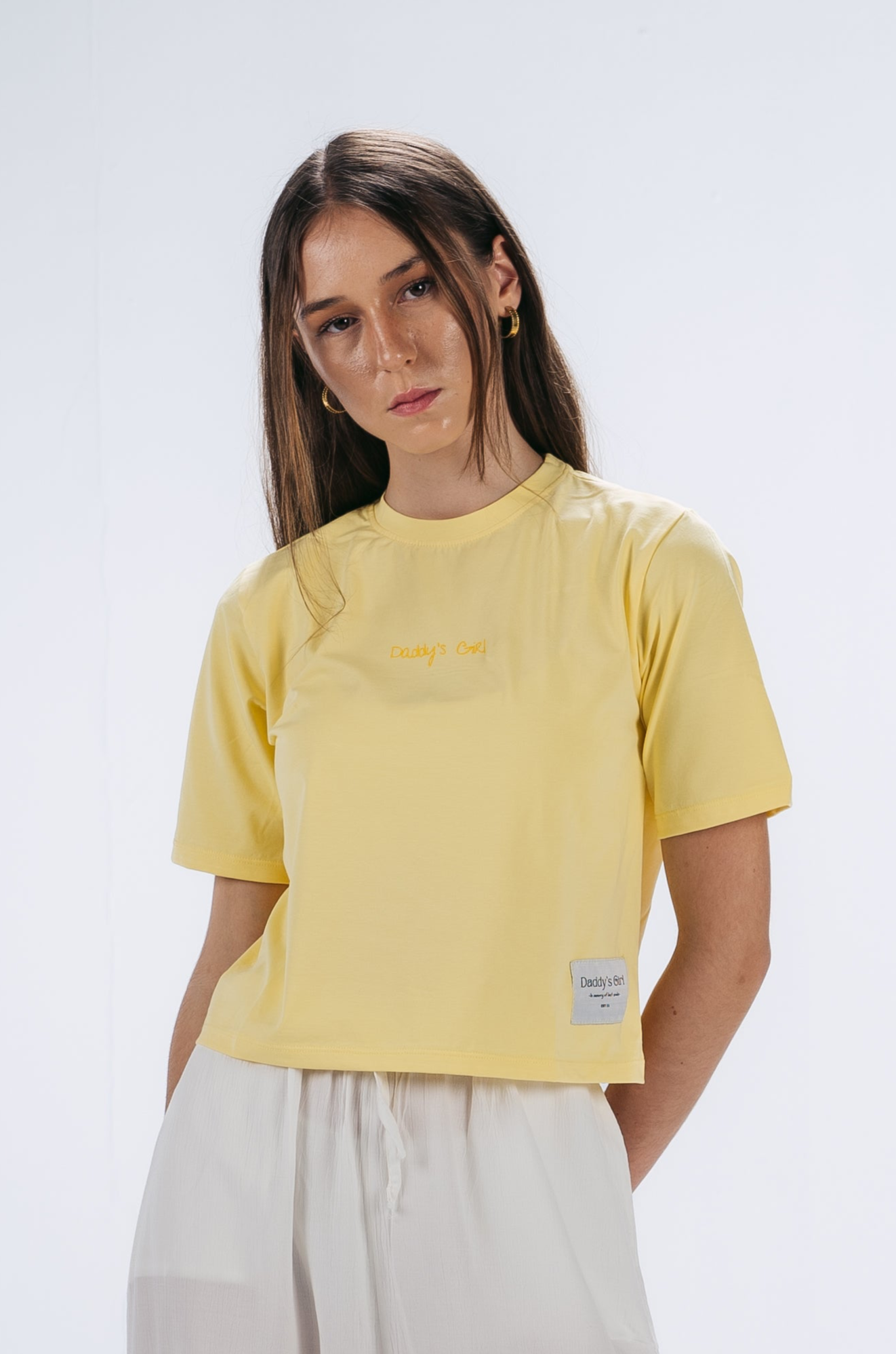 "Daddy's Girl" Crop Top in Yellow