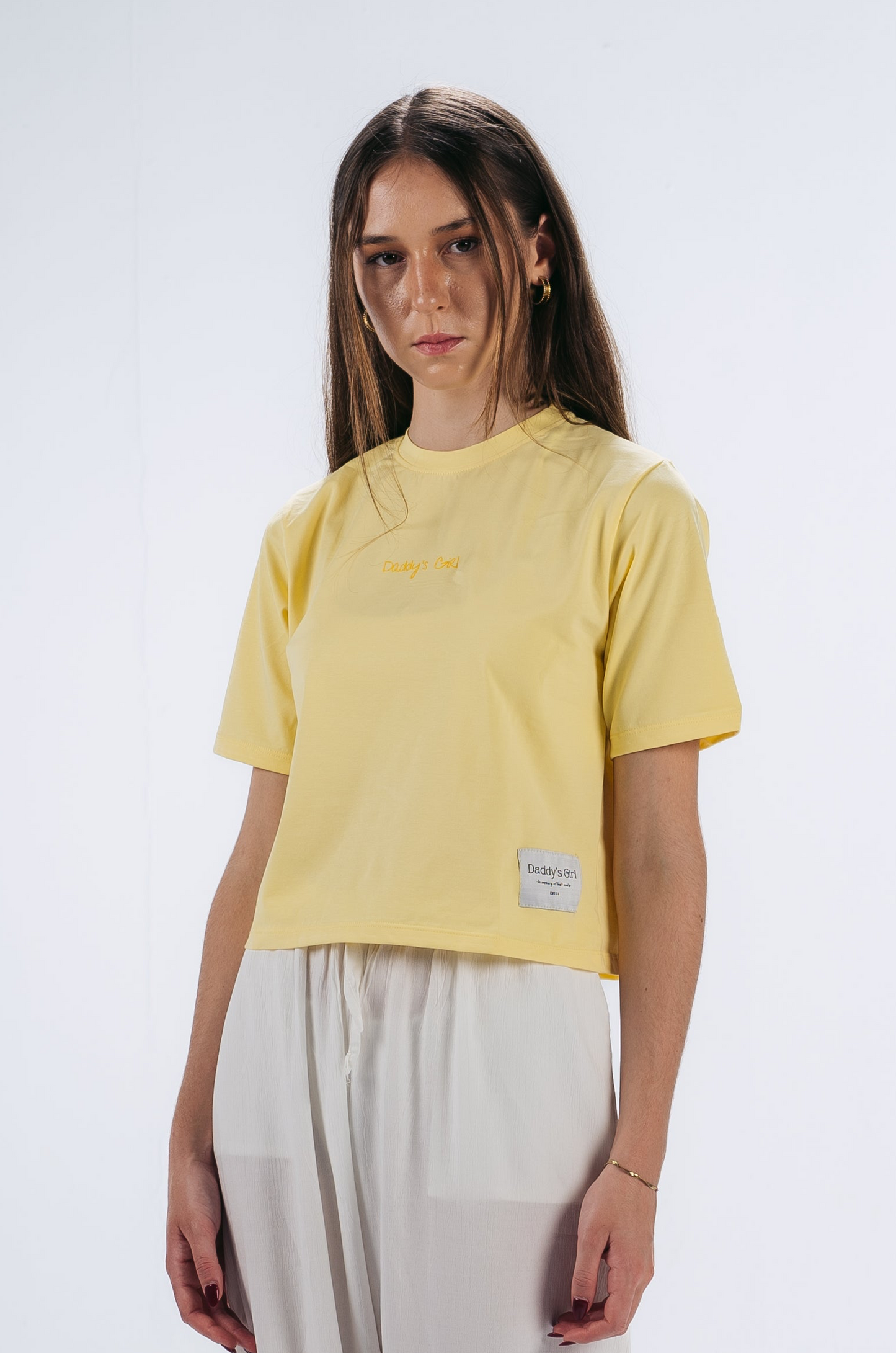 "Daddy's Girl" Crop Top in Yellow