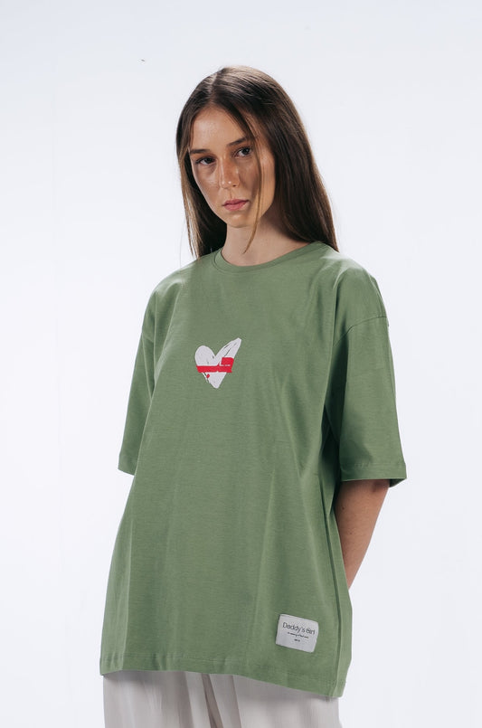 "Things I love" T-shirt in Green