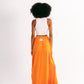 Embroidery Maxi Skirt in Orange