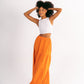 Embroidery Maxi Skirt in Orange