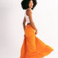 Embroidery Maxi Skirt in Orange