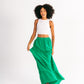 Embroidery Maxi Skirt in Green