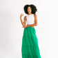 Embroidery Maxi Skirt in Green