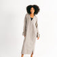 Midi Shirt Dress in Grey